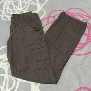 H&M Taupe Low-Waist Cargo Pants
